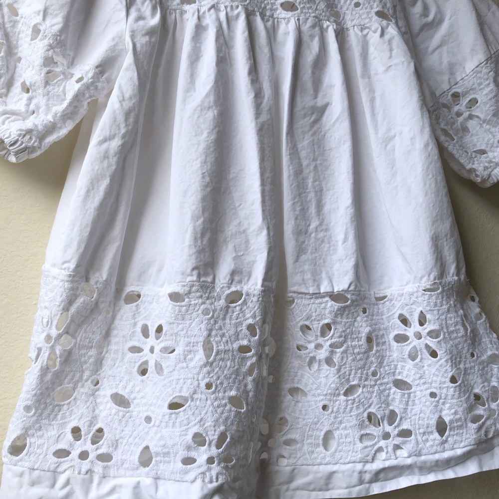 Eri + Ali Rodin Eyelet White Blouse - XS - Picture 13 of 15